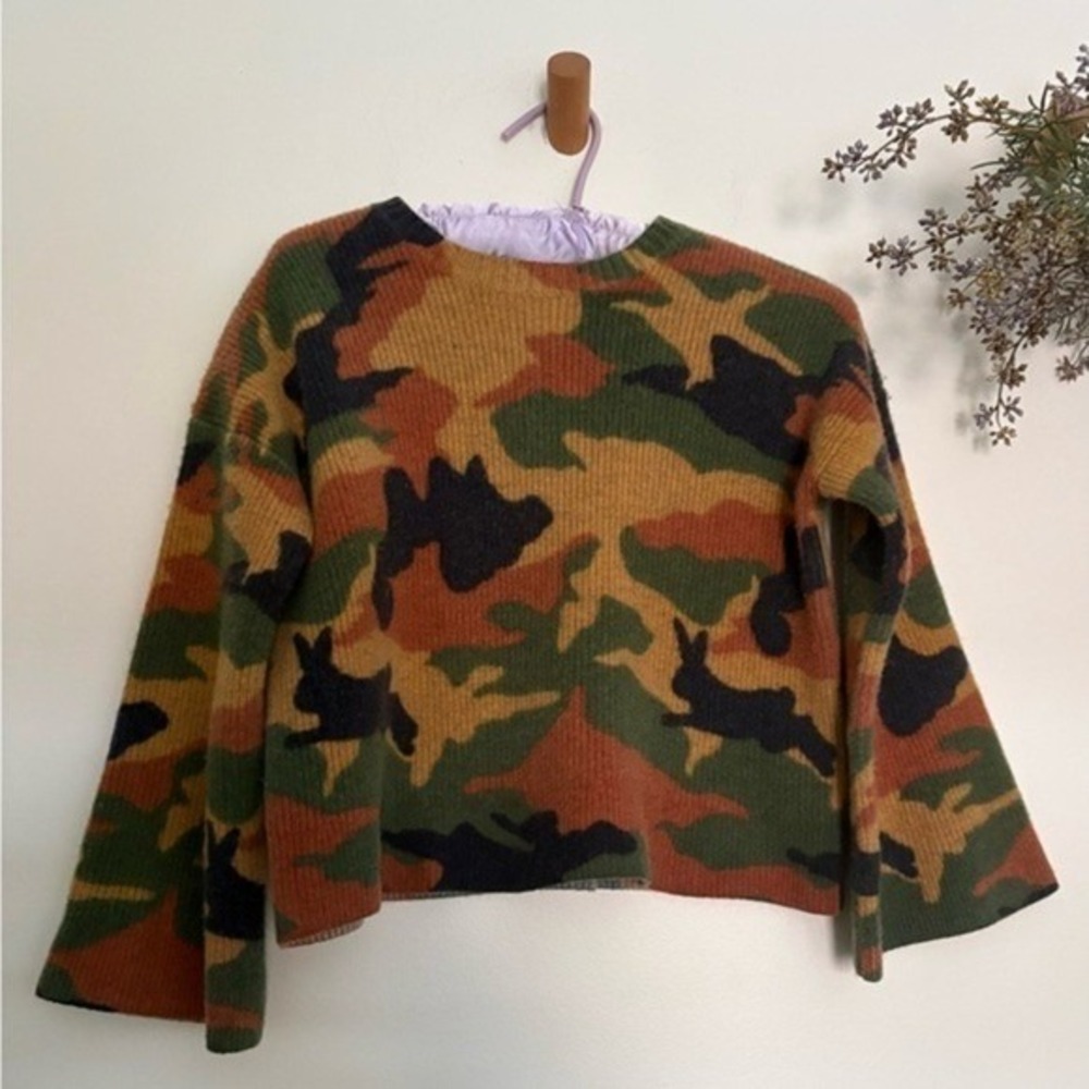 Madewell Cropped Wool Sweater $98- XS - Picture 2 of 4